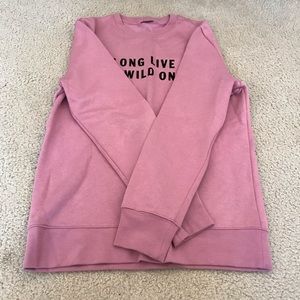 RARE CUTE ROSE PINK COLORED H&M SWEATSHIRT